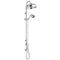 Rigid Shower Riser Kit & White Ceramic Handset