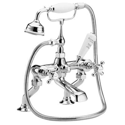 Deck Mounted Bath Shower Mixer Tap with Hex Head