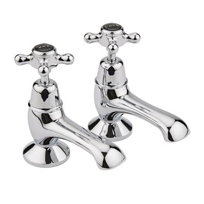 Domed Black Bath Taps