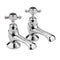 Domed Black Bath Taps