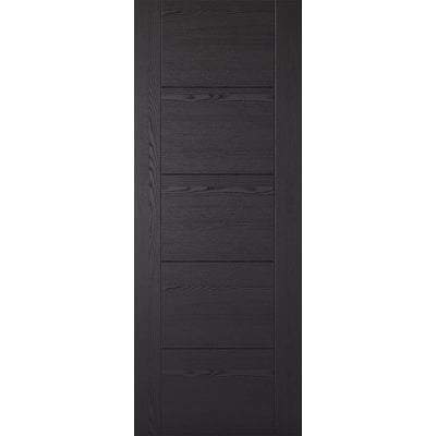 Vancouver Black Ash Pre-Finished Laminate Interior Fire Door FD30 - 1981mm x 762mm