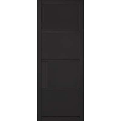 Chelsea Black Primed Panelled Interior Door - 1981mm x 762mm