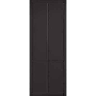 Liberty Black Primed Panelled Interior Door - 1981mm x 762mm
