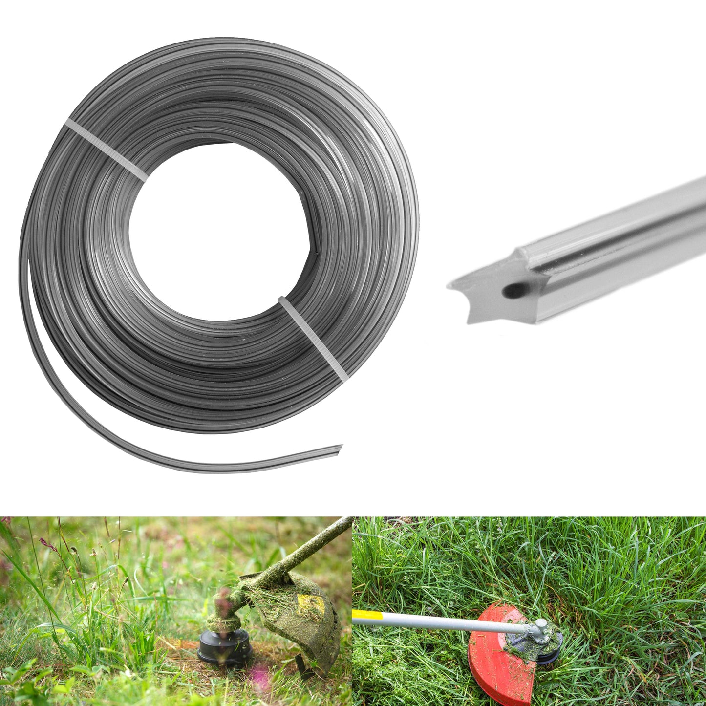 Strimmer Line Dual Black Star 2.7mm x 15m