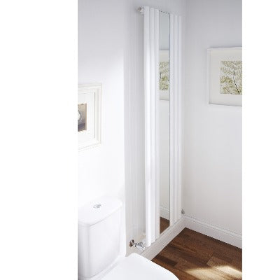 Bordeaux Vertical Wall-Mounted White Radiator - 1800 x 500mm
