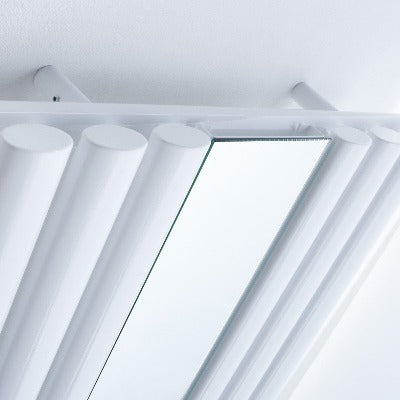 Bordeaux Vertical Wall-Mounted White Radiator - 1800 x 500mm