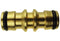 Two Way Male Snap-On Connector Brass