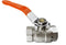 Brass Nickel-Plated Lever Valve 1.5" BSPF