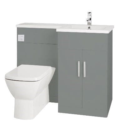 Aquatrend Petite WC Unit, Base Unit & Basin - All Colours