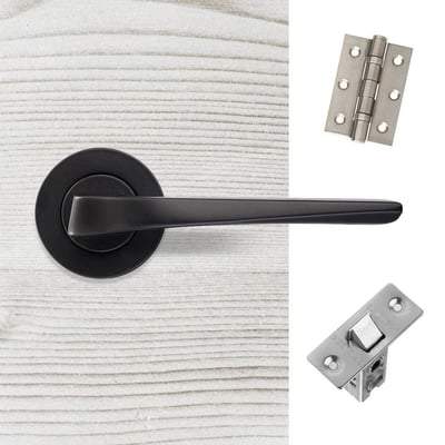 Carina Matt Black Handle Hardware Pack