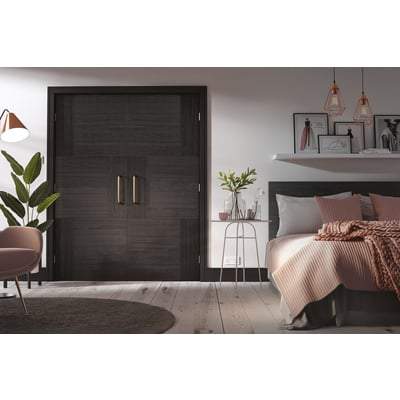 Seis Charcoal Black Pre-Finished Interior Door - All Sizes