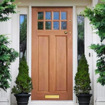 Chigwell Hardwood M&T 8 Double Glazed Clear Light Panels External Door - 1981mm x 838mm
