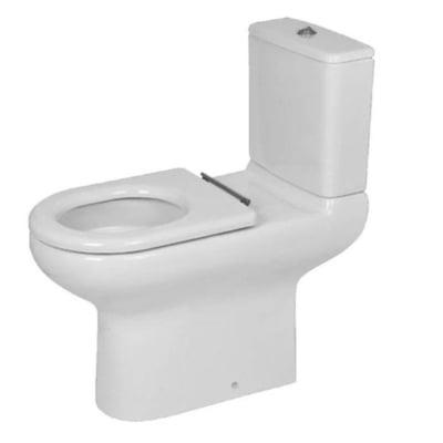 Close Coupled Full Access Open Back WC Pan in Alpine White