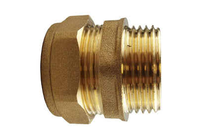 Brass Compression Straight 15mm - 1/2"BSPM