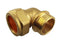 Brass Compression Elbow 22mm - 3/4" BSPM