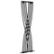 Contour Vertical Anthracite Wall-Mounted Curved Radiator - 1775 x 450mm