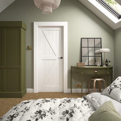 White Primed Cottage Door