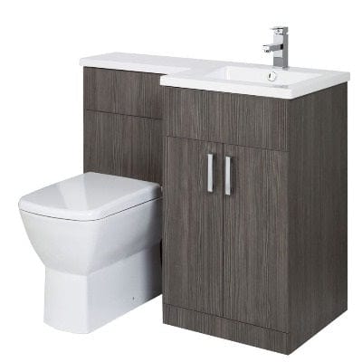 Aquatrend Petite WC Unit, Base Unit & Basin - All Colours