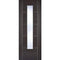 Vancouver Dark Grey Laminated 1 Glazed Clear Light Panel Interior Door - 1981mm x 838mm