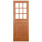 Stable Hardwood M&T Straight Top 9 Unglazed Light Panels External Door - 1981mm x 762mm