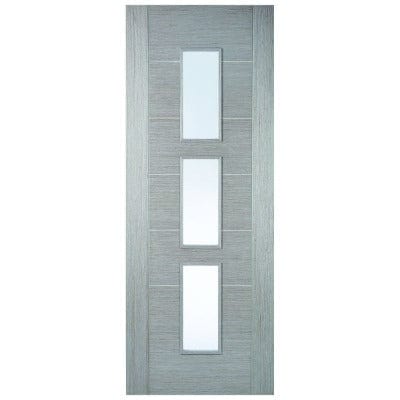 Hampshire Light Grey 3 Light Panels Pre-Finished Internal Door - 1981 x 686mm