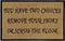 Doormat 60cm x 40cm - 'You Have Two Choices, Remove Your Shoes Or Scrub The Floor' - Absorbent Coir Mat for Indoor/Outdoor