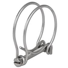 Double Wire Hose Clamp Galvanised 32mm-36mm