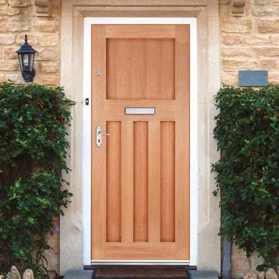 DX 30's Style Hardwood M&T External Door - 1981mm x 762mm