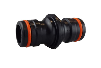 Two Way Connector Male - Max Flo Black/Orange