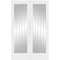 Suffolk 1 Light Internal White Primed Rebated Door Pair with Clear Glass