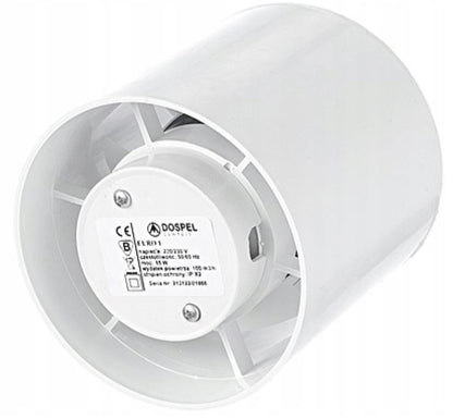 Euro 1 In Line Bathroom Fan 100mm