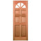 Carolina Hardwood Dowelled 4 Unglazed Fanlight Light Panels External Door - 1981mm x 762mm