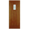 Cottage Hardwood M&T 1 Double Glazed Lead Light Panel External Door - 2135mm x 915mm