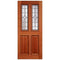 Derby Hardwood M&T 2 Double Glazed Lead Light Panels External Door - 2083mm x 864mm