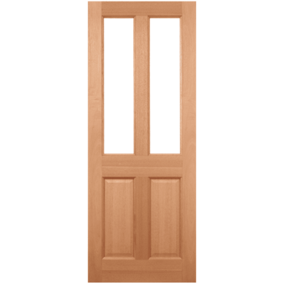 Malton Hardwood M&T 2 Double Glazed Clear Light Panels External Doors - 2032mm x 813mm