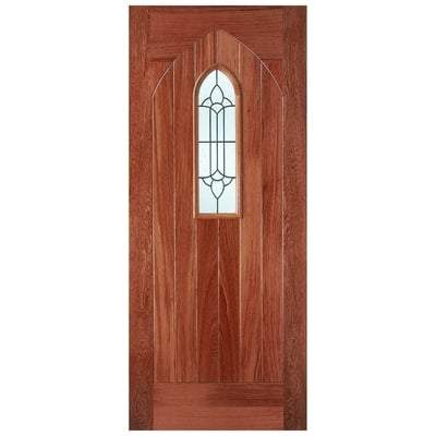 Westminster Hardwood M&T 1 Double Glazed Lead Light Panel External Door - All Sizes