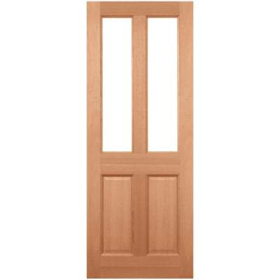Malton Hardwood Dowelled 2 Double Glazed Frosted Light Panels External Door - 1981mm x 762mm