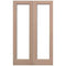 Hemlock Pattern 10 - 2 Unglazed Light Panel Pair External Doors - 1981mm x 915mm