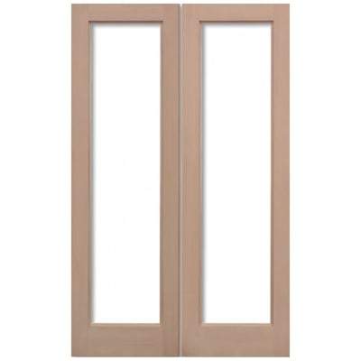 Hemlock Pattern 10 - 2 Unglazed Light Panel Pair External Doors - 1981mm x 1168mm