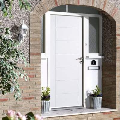 Modica White GRP Pre-Finished External Door - 2032mm x 813mm