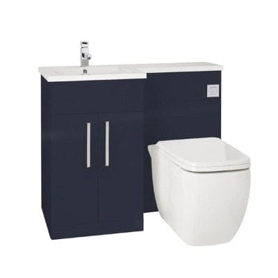 Aquatrend Petite WC Unit, Base Unit & Basin - All Colours