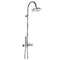 Fusion Chrome Thermostatic Shower Column w/ Diverter and Shower Head