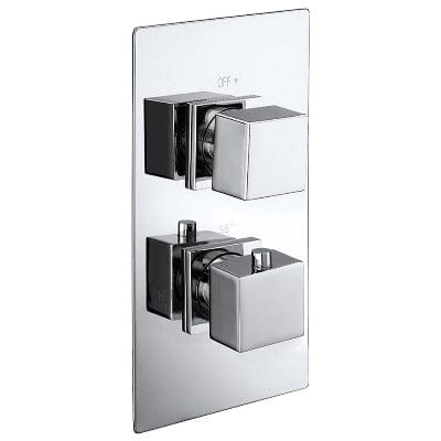 Cube Concealed Chrome Thermostatic Shower Valve