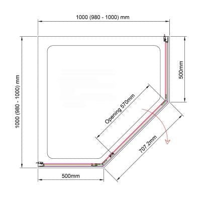 Purity Dedicated Pentagonal Shower Tray