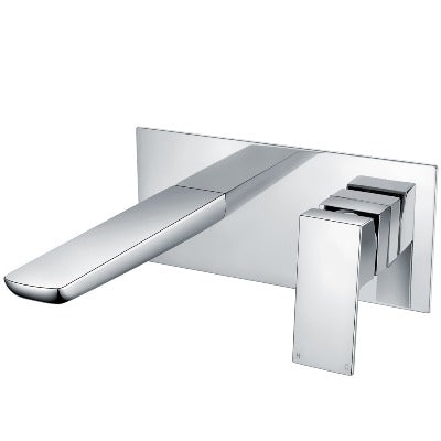 Alto Wall Mounted Chrome Basin Mixer Tap