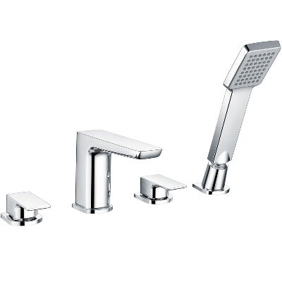 Alto 4 Tap Hole Chrome Bath Shower Mixer