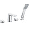 Alto 4 Tap Hole Chrome Bath Shower Mixer