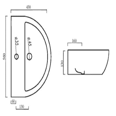 Emme Wall Hung Cloakroom Suite