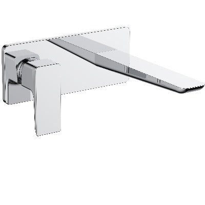 Sabre Wall Mounted Chrome Basin Mixer Tap