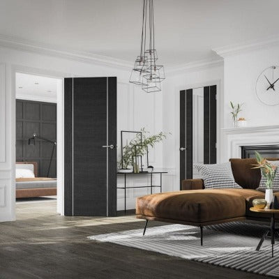 Forli Pre-Finished Dark Grey Door 1981 x 838 x 35mm